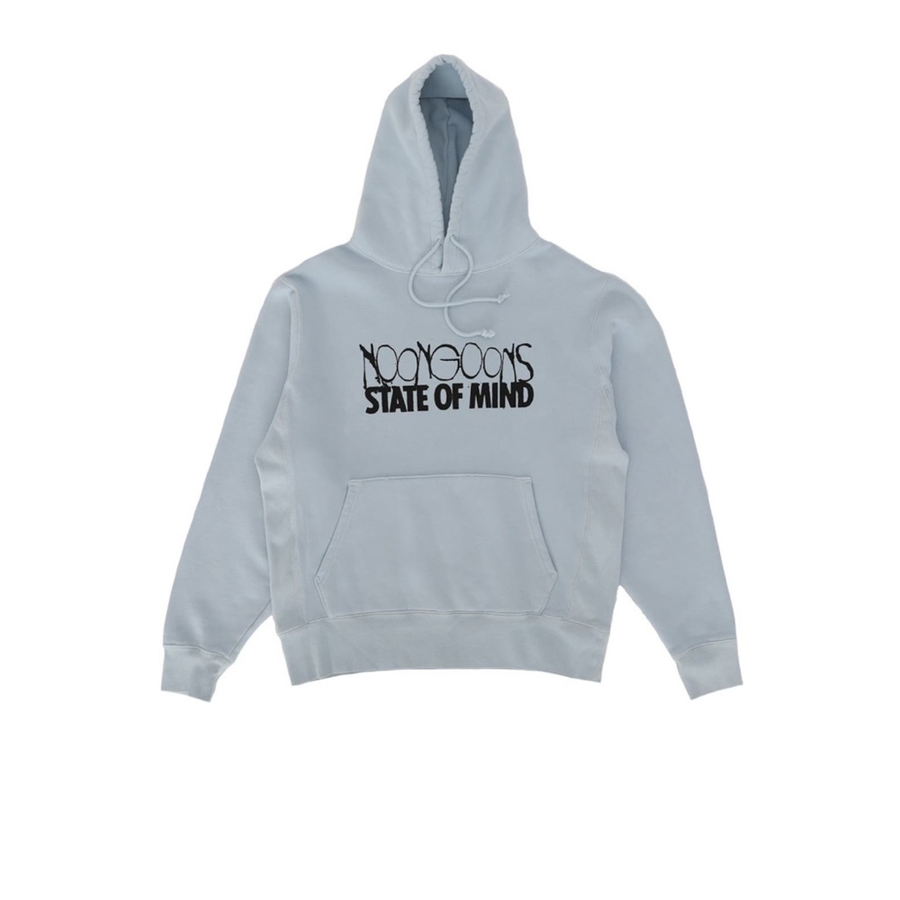 NOON GOONS Men's M Light Blue State Of Mind Men's Graphic Hoodie NWT